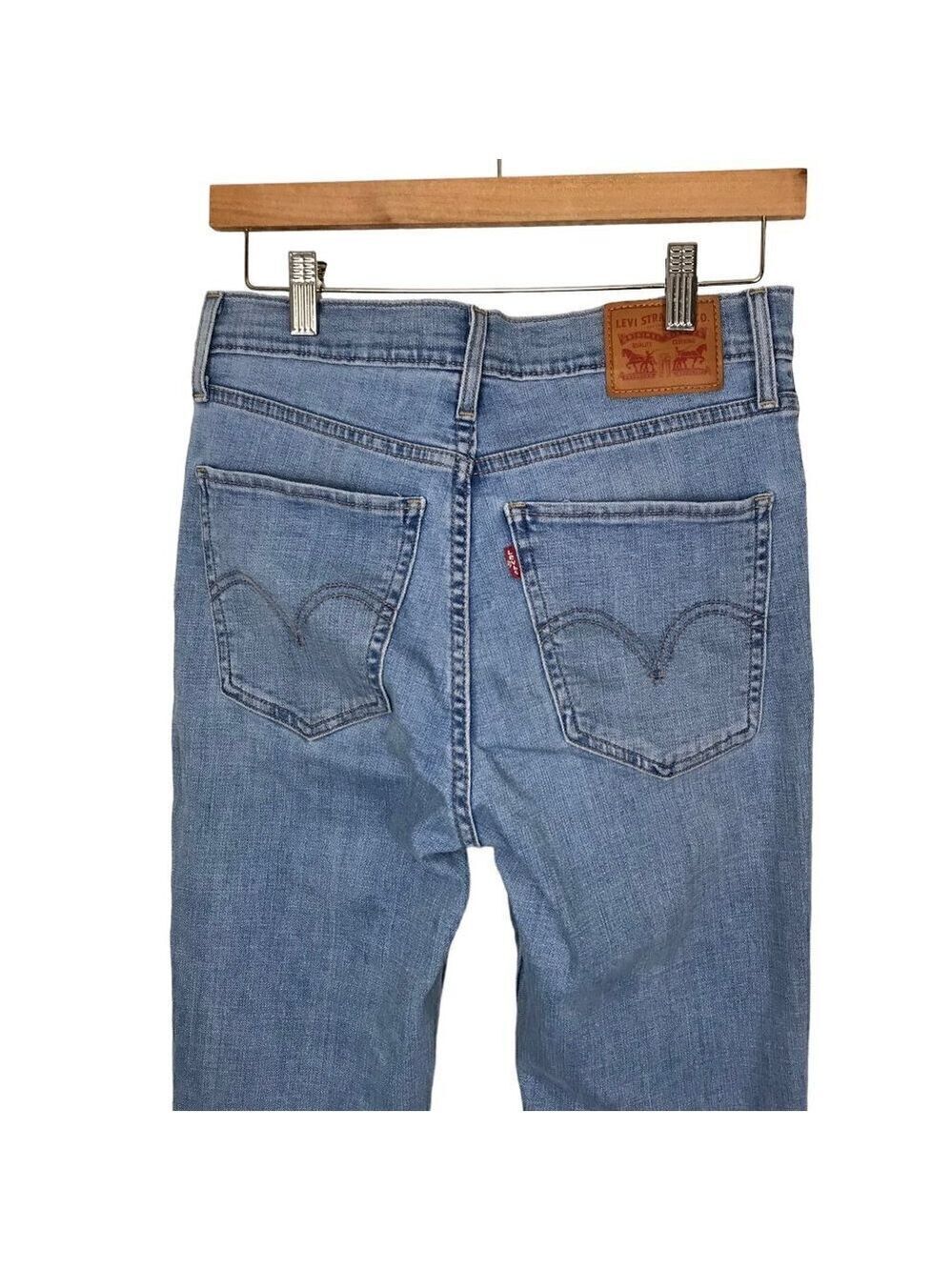 Levi's Mile High Super Skinny 5 Pocket Jeans Size 28 - Picture 7 of 9